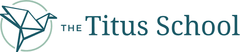 The Titus School banner logo on a white background